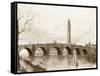 Kew Bridge-JH Herring-Framed Stretched Canvas