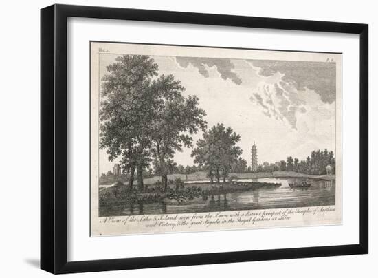 Kew Gardens c.1770-null-Framed Art Print