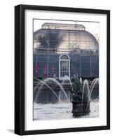 Kew Gardens Fountain-Charles Bowman-Framed Photographic Print