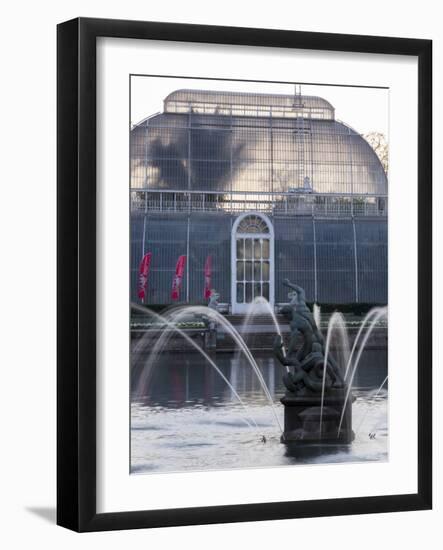 Kew Gardens Fountain-Charles Bowman-Framed Photographic Print