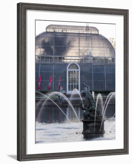 Kew Gardens Fountain-Charles Bowman-Framed Photographic Print