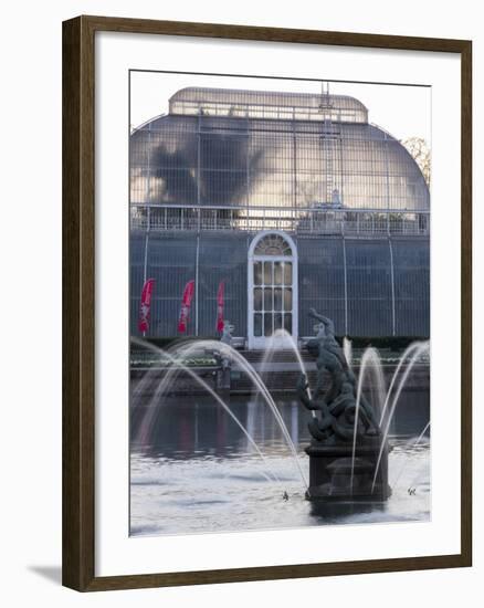 Kew Gardens Fountain-Charles Bowman-Framed Photographic Print