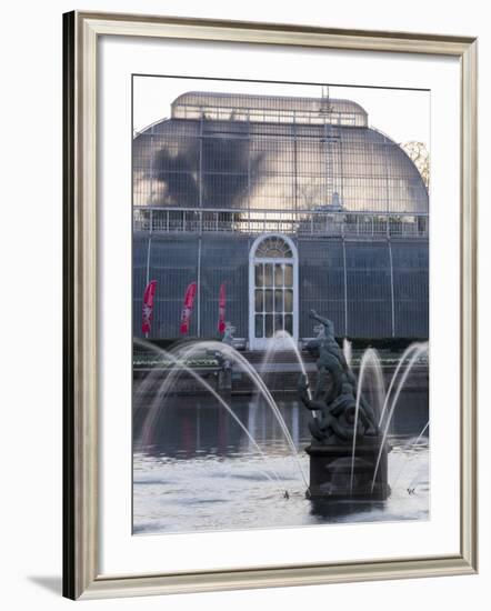Kew Gardens Fountain-Charles Bowman-Framed Photographic Print