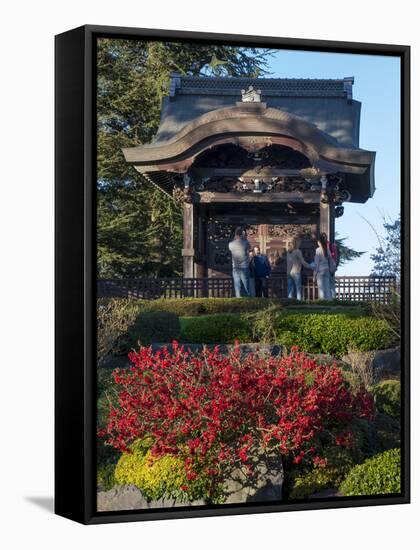 Kew Japanese Pagoda-Charles Bowman-Framed Stretched Canvas