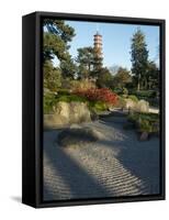 Kew Japanese Pagoda-Charles Bowman-Framed Stretched Canvas