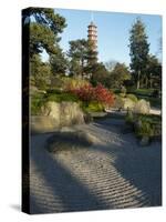 Kew Japanese Pagoda-Charles Bowman-Stretched Canvas