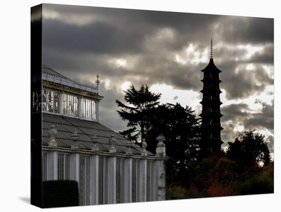 Kew Pagoda Sky-Charles Bowman-Stretched Canvas