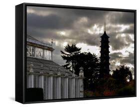 Kew Pagoda Sky-Charles Bowman-Framed Stretched Canvas