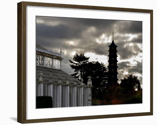 Kew Pagoda Sky-Charles Bowman-Framed Photographic Print