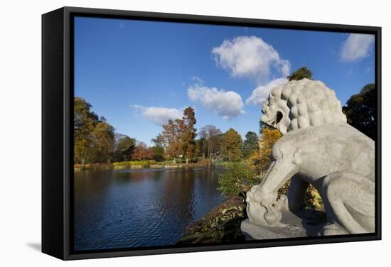 Kew Pond-Charles Bowman-Framed Stretched Canvas