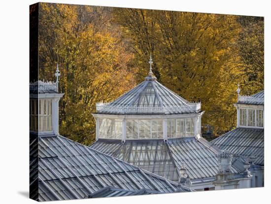 Kew Temperate House 2-Charles Bowman-Stretched Canvas