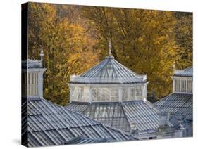 Kew Temperate House 2-Charles Bowman-Stretched Canvas