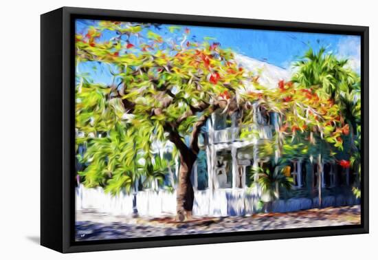 Kew West Cottage - In the Style of Oil Painting-Philippe Hugonnard-Framed Stretched Canvas