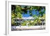 Kew West Cottages - In the Style of Oil Painting-Philippe Hugonnard-Framed Giclee Print