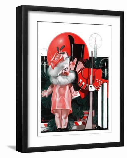 "Kewpie Doll Kiss,"December 27, 1924-Elbert Mcgran Jackson-Framed Giclee Print