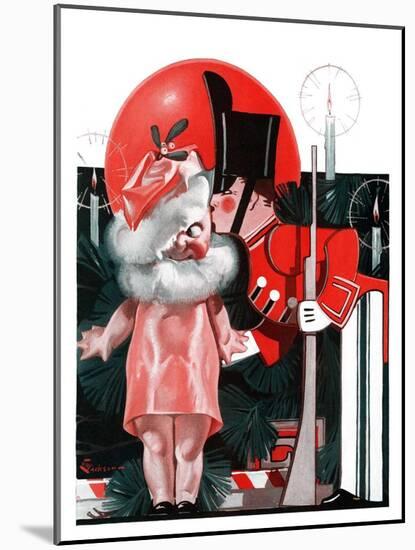 "Kewpie Doll Kiss,"December 27, 1924-Elbert Mcgran Jackson-Mounted Giclee Print