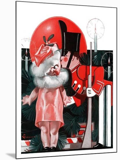 "Kewpie Doll Kiss,"December 27, 1924-Elbert Mcgran Jackson-Mounted Giclee Print