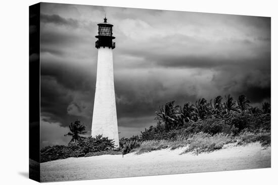 Key Biscayne Light House during a Tropical Storm - Miami - Florida-Philippe Hugonnard-Stretched Canvas