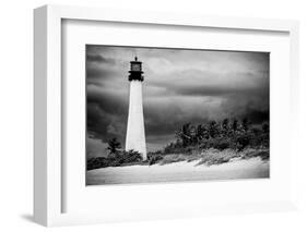 Key Biscayne Light House during a Tropical Storm - Miami - Florida-Philippe Hugonnard-Framed Photographic Print