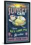 Key Lime Pie - Vintage Sign-Lantern Press-Framed Art Print