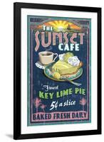 Key Lime Pie - Vintage Sign-Lantern Press-Framed Art Print