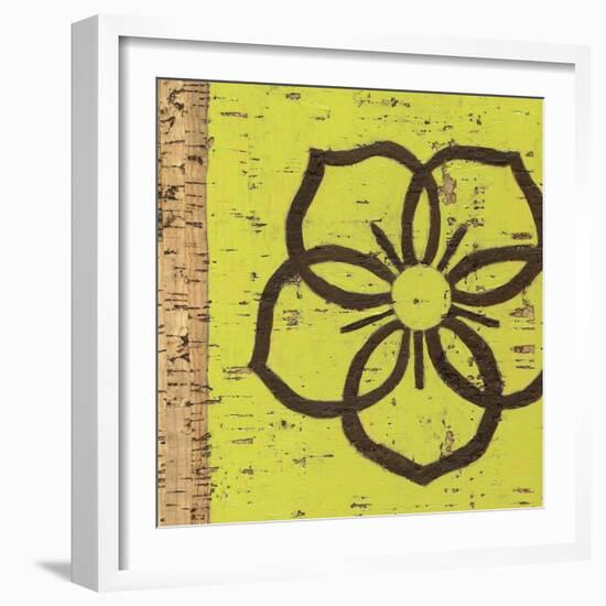 Key Lime Rosette I-Chariklia Zarris-Framed Art Print