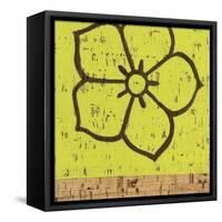 Key Lime Rosette IV-Chariklia Zarris-Framed Stretched Canvas