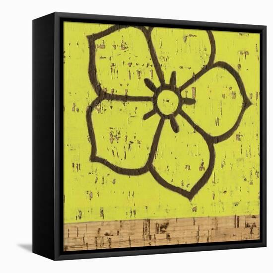 Key Lime Rosette IV-Chariklia Zarris-Framed Stretched Canvas