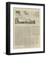 Key to Bird's Eye View of Paris-null-Framed Giclee Print