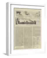 Key to Bird's Eye View of Paris-null-Framed Giclee Print