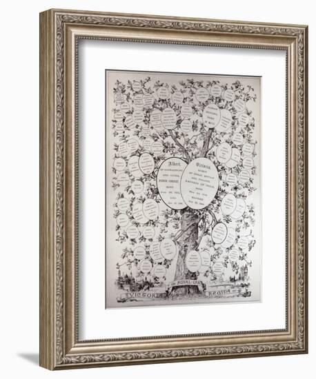 Key to Genealogical Tree, Showing the Descendants of Her Majesty Queen Victoria-null-Framed Giclee Print