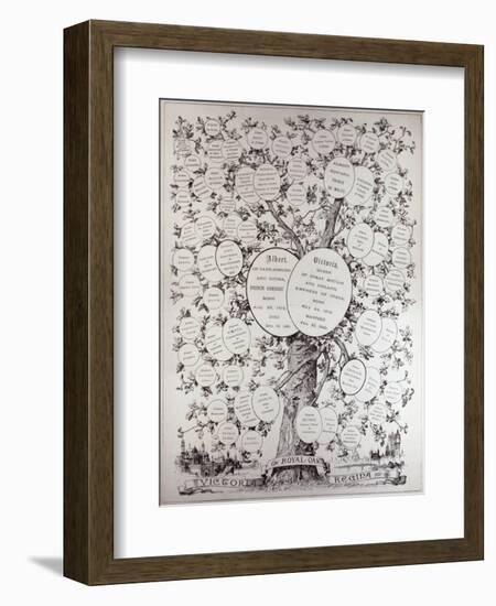 Key to Genealogical Tree, Showing the Descendants of Her Majesty Queen Victoria-null-Framed Giclee Print