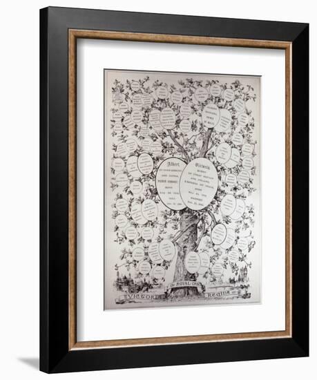 Key to Genealogical Tree, Showing the Descendants of Her Majesty Queen Victoria-null-Framed Giclee Print