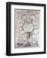 Key to Genealogical Tree, Showing the Descendants of Her Majesty Queen Victoria-null-Framed Giclee Print
