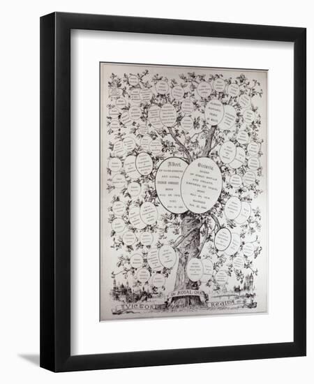 Key to Genealogical Tree, Showing the Descendants of Her Majesty Queen Victoria-null-Framed Giclee Print