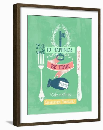 Key to Happiness-Bella Dos Santos-Framed Art Print