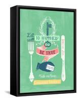 Key to Happiness-Bella Dos Santos-Framed Stretched Canvas