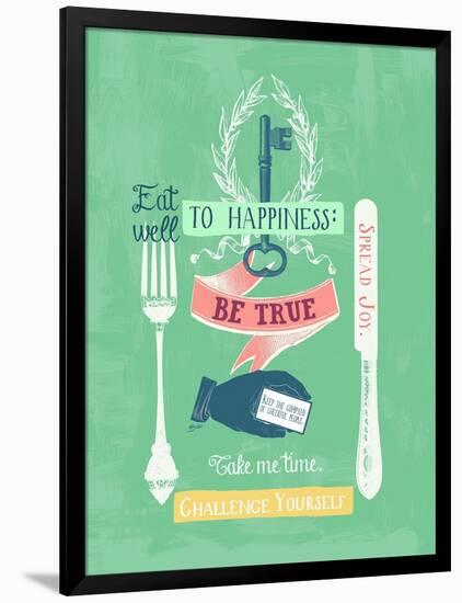 Key to Happiness-Bella Dos Santos-Framed Art Print