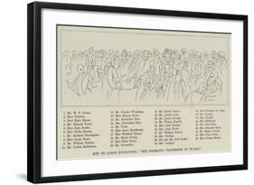 Key to Large, The Dramatic Profession of To-Day-null-Framed Giclee Print