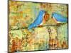 Key to My Heart Birds on a Wire-Blenda Tyvoll-Mounted Art Print