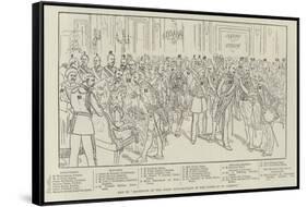 Key to Reception of the Corps Diplomatique at the Court of St James'S-null-Framed Stretched Canvas
