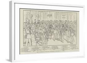 Key to Reception of the Corps Diplomatique at the Court of St James'S-null-Framed Giclee Print