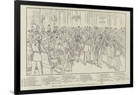 Key to Reception of the Corps Diplomatique at the Court of St James'S-null-Framed Giclee Print