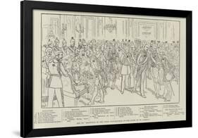 Key to Reception of the Corps Diplomatique at the Court of St James'S-null-Framed Giclee Print