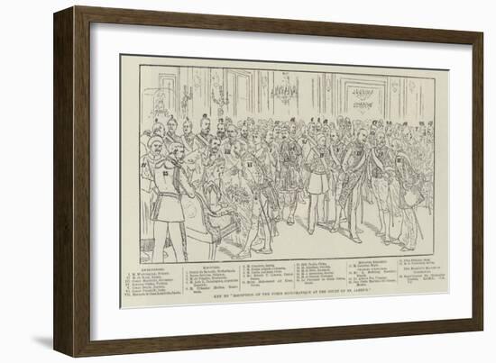 Key to Reception of the Corps Diplomatique at the Court of St James'S-null-Framed Giclee Print