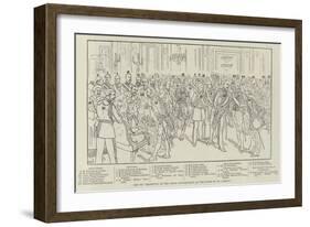 Key to Reception of the Corps Diplomatique at the Court of St James'S-null-Framed Giclee Print