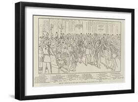 Key to Reception of the Corps Diplomatique at the Court of St James'S-null-Framed Giclee Print