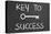 Key To Success Written On A Chalkboard-IJdema-Stretched Canvas