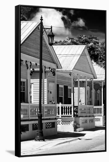 Key West Architecture - Heritage Structures in Old Town Key West - Florida-Philippe Hugonnard-Framed Stretched Canvas