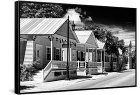 Key West Architecture - Heritage Structures in Old Town Key West - Florida-Philippe Hugonnard-Framed Stretched Canvas